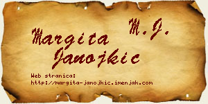 Margita Janojkić vizit kartica